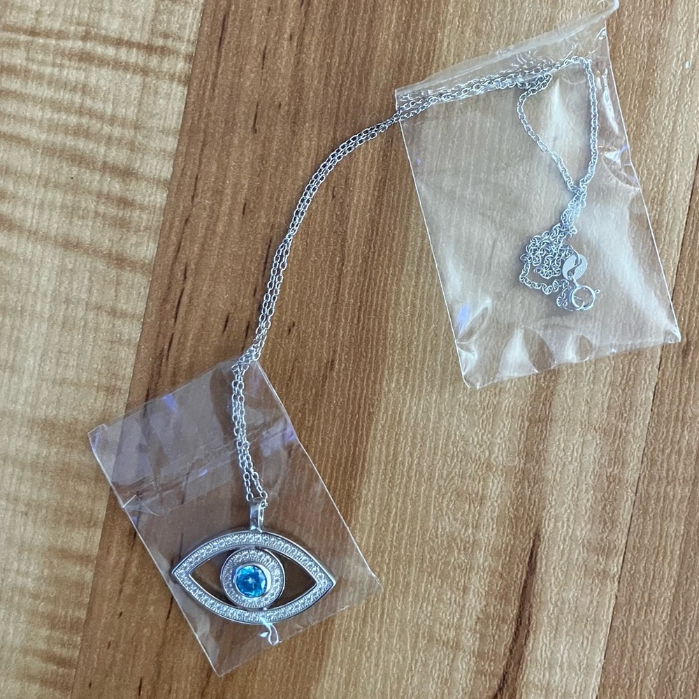 Sterling Silver Evil Eye Necklace